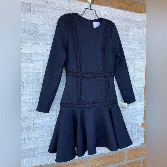 PROSE & POETRY "Billy" Flounce Fit and Flare Mini Ruffle tiered dress XS - Picture 4 of 12